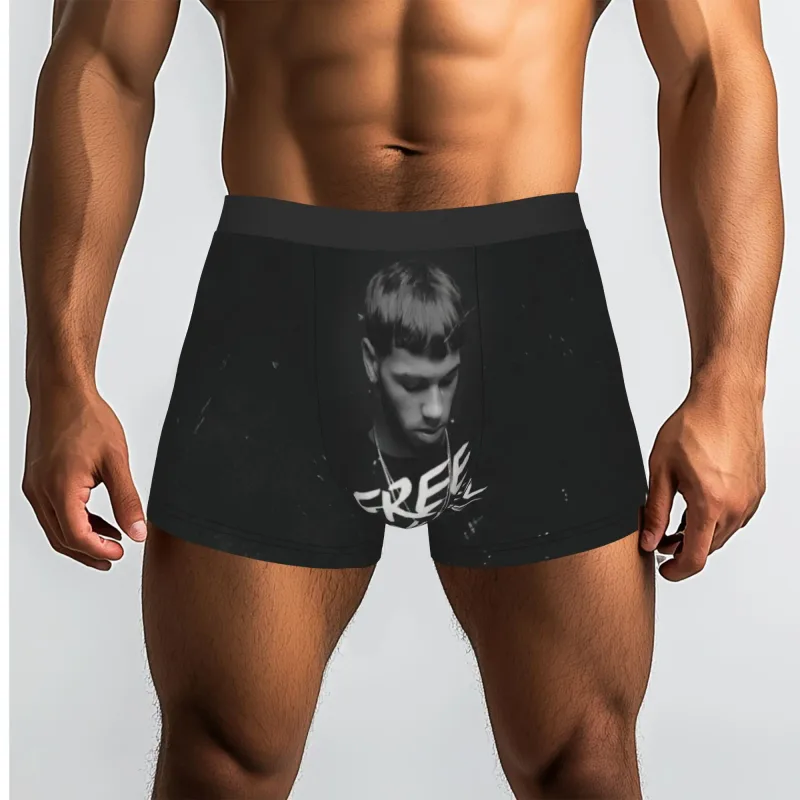 Male Funny A-Anuel AA Underwear Boxer Briefs Stretch Shorts Panties Underpants