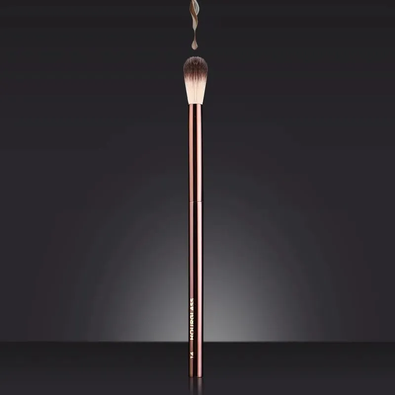 1pc HG Pro Foundation retra Makeup brushes Powder contour Blusher Make up brush metal handle Highlight Bronzer high end Walang kahon