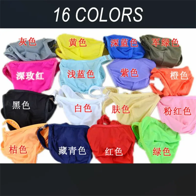 Ice Silk U Pouch Men Underwear Low Waist Bulge Briefs Male Seamless Bikini Slips Hombre Breathable Exotic Lingerie