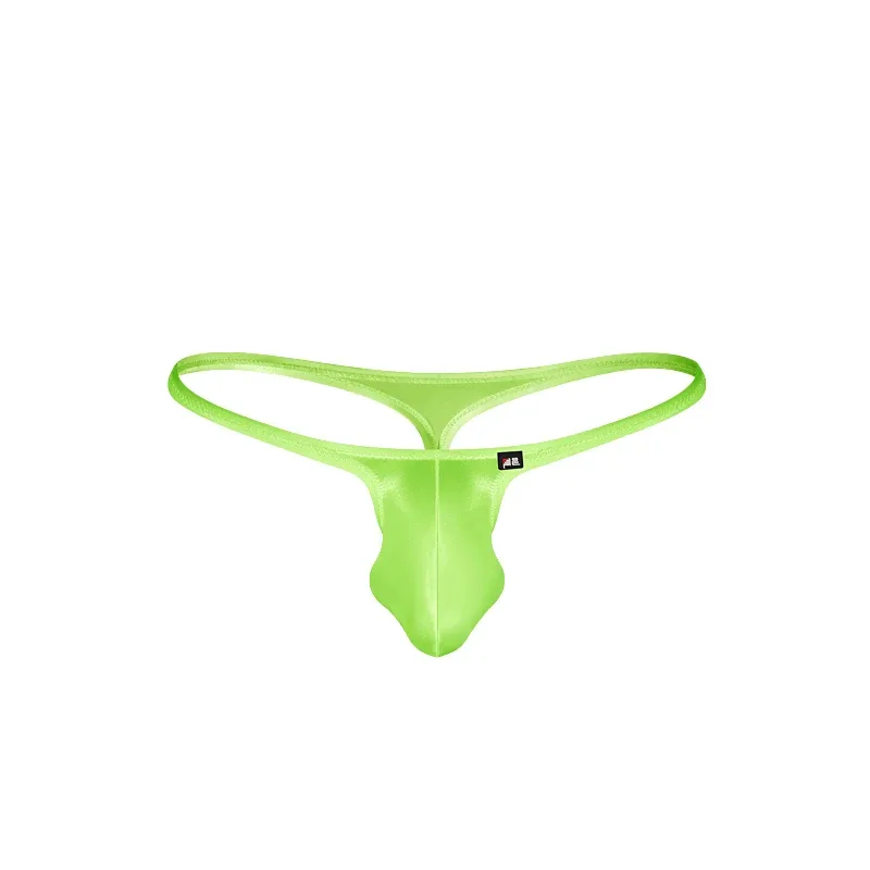 Men's Underwear Japanese Style Ultra-Thin Ice Silk Thong Low Waist Elastic Comfortable T-Back