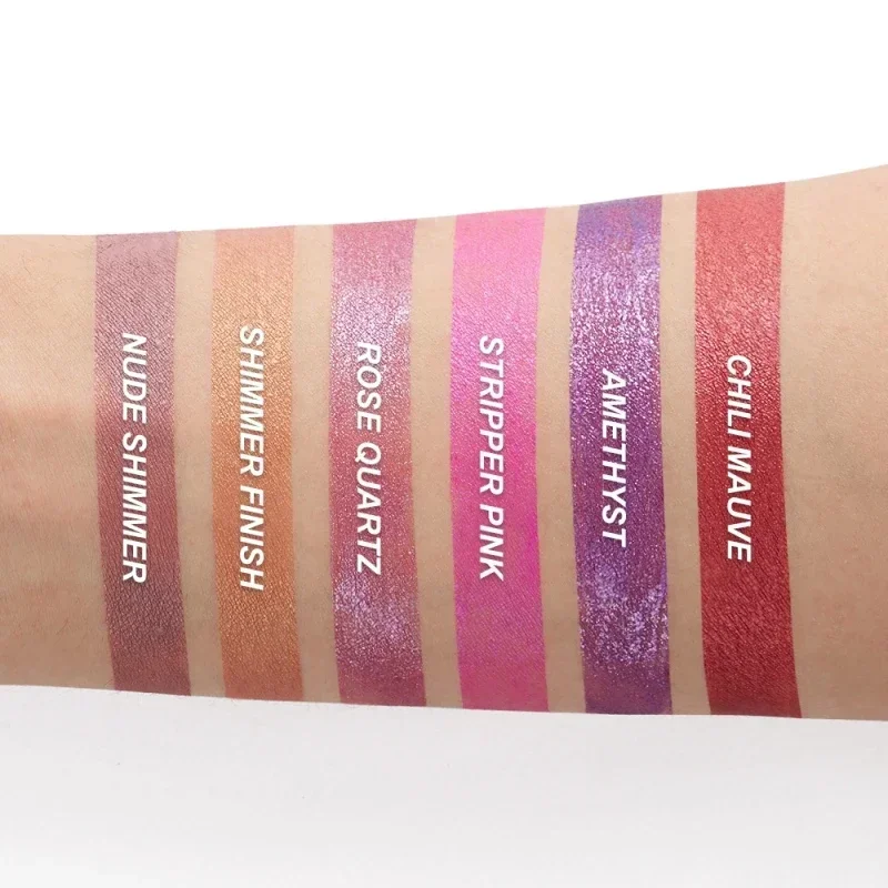 Lipstik Cair Matte Metalik Tahan Air Tahan Lama Antilengket Matte Berkilau Lip Gloss Makeup Bibir Wanita 12 Warna