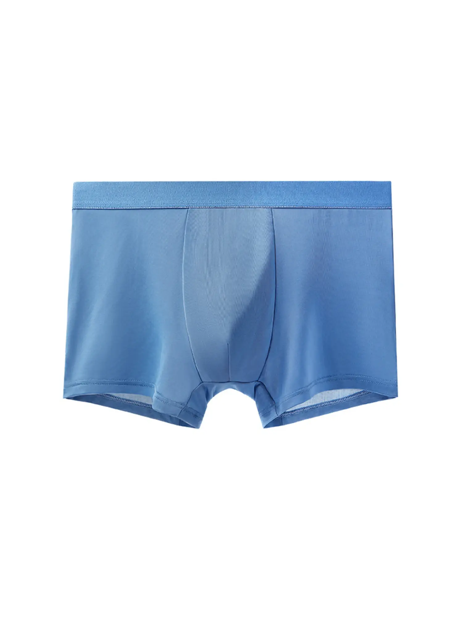 4pcs Luxury Summer Smooth Cool Satin-like Men's Boxer Shorts Underpants Breathable Crotch Male Underwear Panties Boxer Brifes