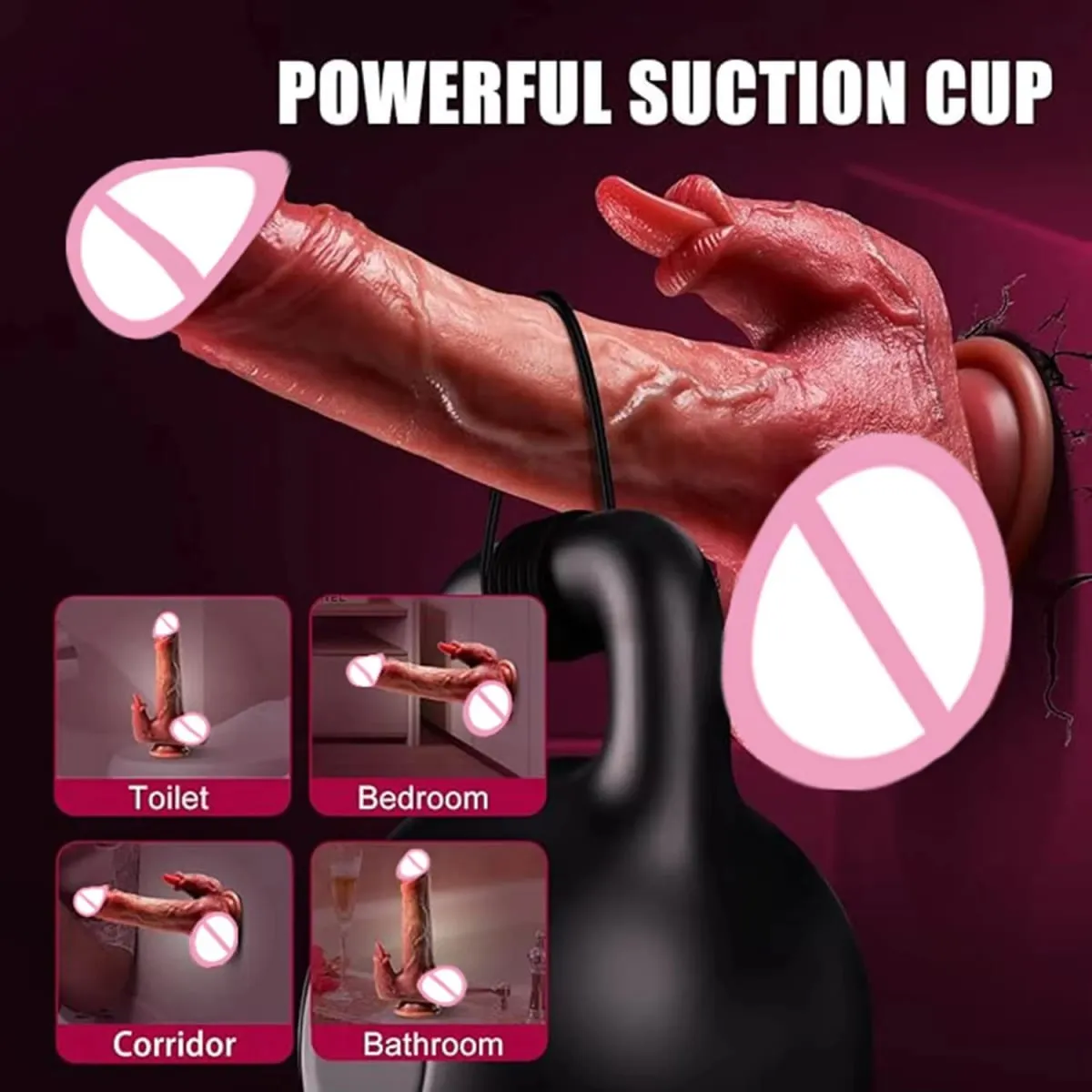 Sexy Thrusting Dildo Vibrator Remote Control Tongue Licking Clitoris Penis Sex Toys Vagina For Women Masturbation Adult Supplies