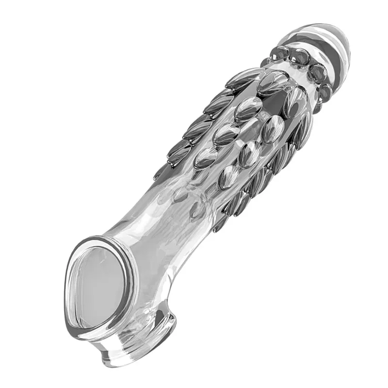 Reusable Cock Ring Vibrator Delay Condom Penis Sleeve Extension Extend Dildo Adult Anal Plug Sex Toys For Men For Women Sex Toys