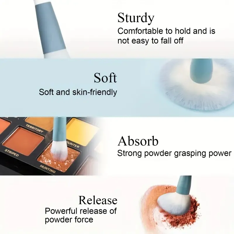12 τμχ Σετ επαγγελματικών πινέλων μακιγιάζ Premium Synthetic Foundation Concealer Powder Eyeshadow Blush Brushes Hygienic Beauty Tools