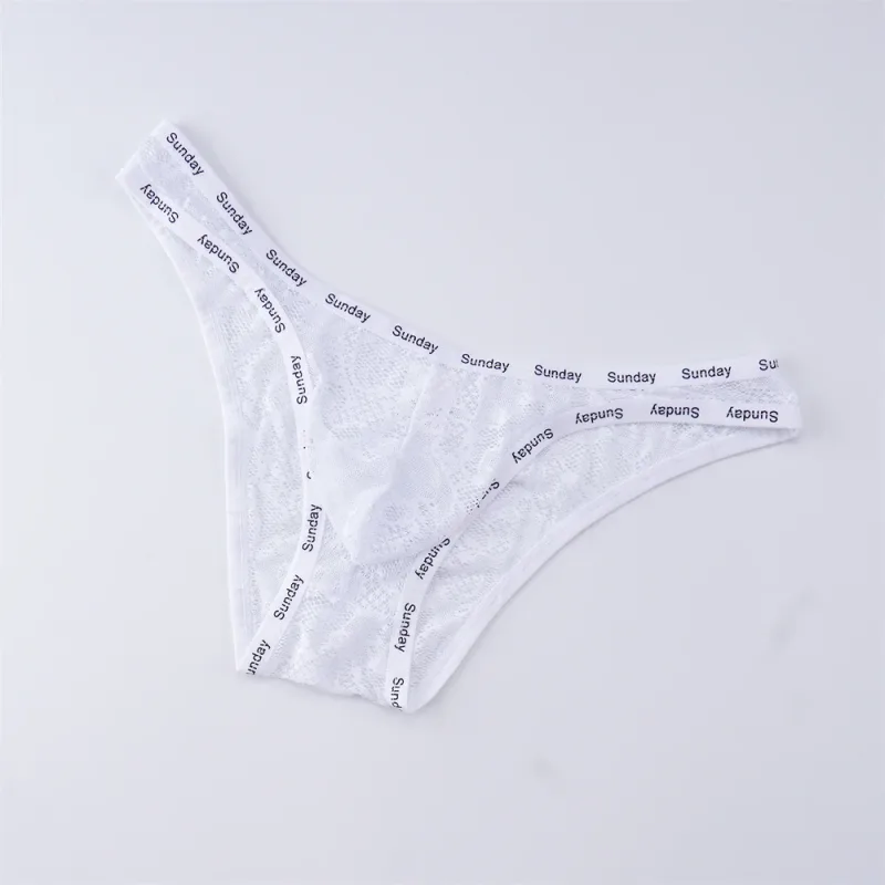 Sports Man New Low Waist Mesh Briefs Transparent Big Pouch High Quality Panties Male Lettwer Waistband Lingerie Breath Underwear