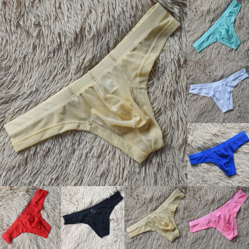 Breathable Briefs G Strings Comfort Fit Flexible Stretch Lightweight Fabric Nylon Spandex Mix Low Waist G Strings