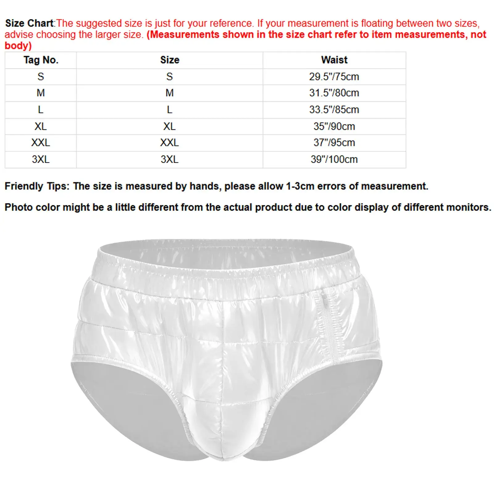 Mens Diaper Cover Adaptive Underwear Elastic Waistband Water Resistant Padded Briefs Reusable Leakproof Panties Special Wear
