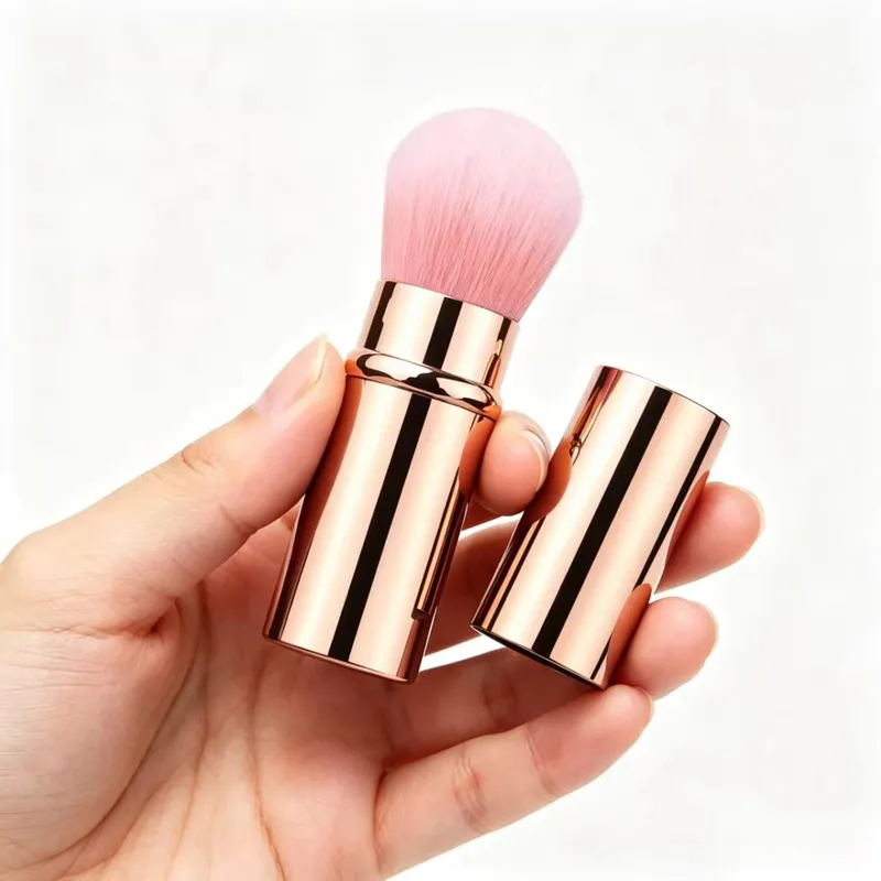 1pc Naiuurong Blush Brush Kabuki Foundation Brush Soft Fluffy Powder Contour Makeup Brushes Portable Makeup Tools