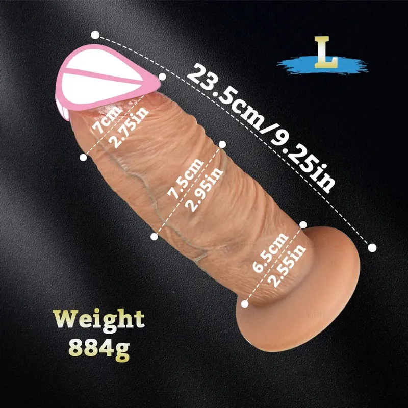 Μακρύ πέος Big Dick Super Realistic Thick Dildos Πρωκτικό Dildo Κολπικό Διαστολέα Παιχνίδι σεξ ενηλίκων Γυναικείο Αυνανισμός Buttplug