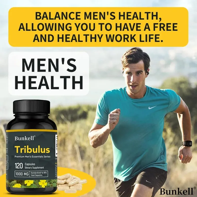 Tribulus Terrestris Capsules - Pinapalakas ang Enerhiya Pinapabuti ang Mood Pinapahusay ang Endurance at Athletic Performance - 120 Capsules