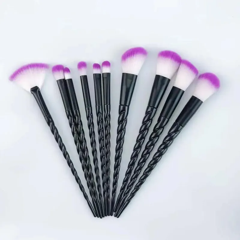 10pcs Makeup Brushes Set Soft Hair Foundation Brush Powder Blush Contour Eyeshadow Eyeshadow Women Cosmetic Blending Make Up Tools — image 8