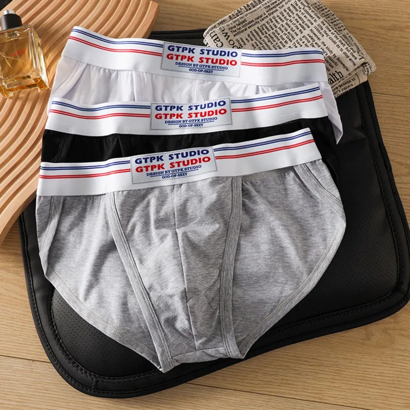 Men's Underwear Men Sexy Briefs Jockstrap Pouch Cuecas Man Cotton Panties Thongs Mesh Underpants Gay Slip Homme Srting