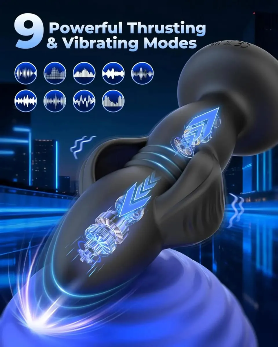 3 az 1-ben teleszkópos, táguló anális vibrátor fenékdugó prosztata masszírozó alkalmazás, vezérlő anális dugó vibrátor-stimulátor férfi szexjáték