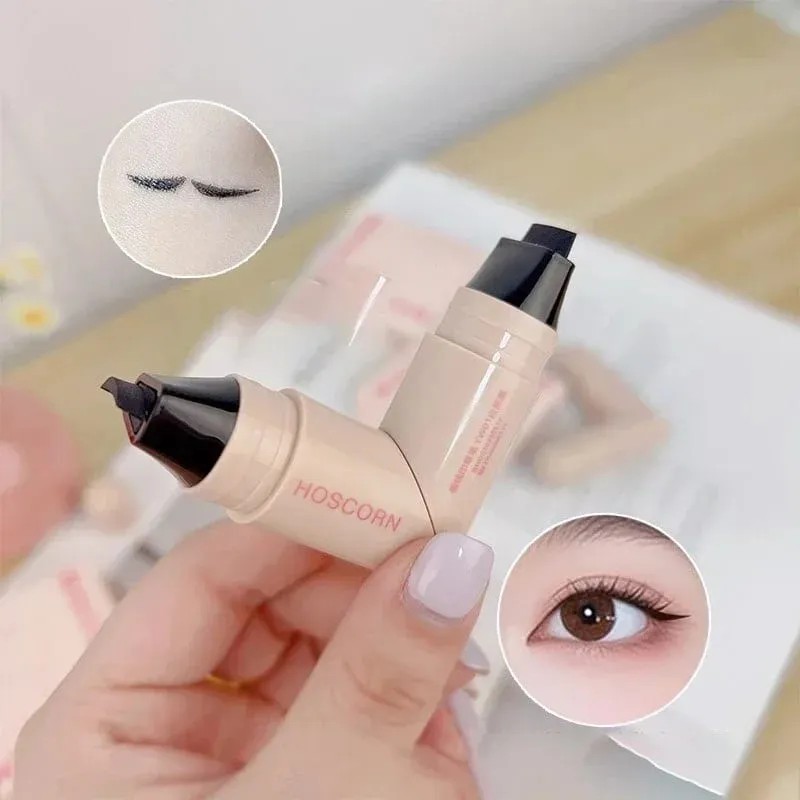 Waterproof Double-Wing Integrated Eyeliner Stamp - Sweat Proof at Long Lasting Madaling Gamitin para sa mga Baguhan Lazy Makeup Stencil