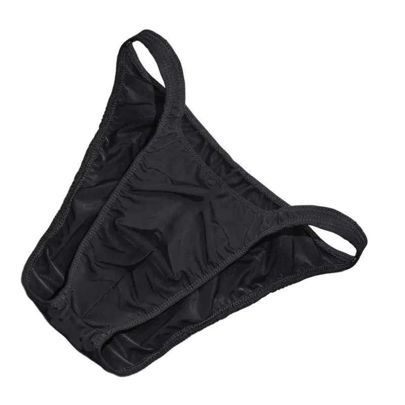 Ice Silk U Pouch Men Underwear Low Waist Bulge Briefs Male Seamless Bikini Slips Hombre Breathable Exotic Lingerie