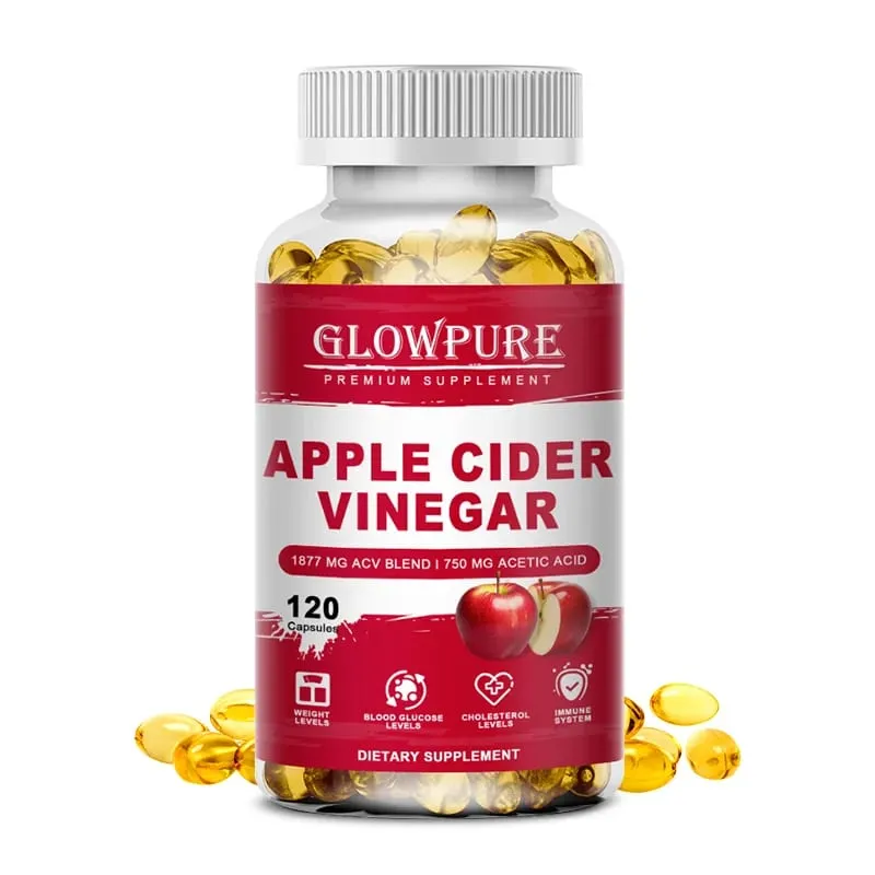 Apple Cider Vinegar Capsules Detox Para sa Bloating at Constipation Slimming Fat Burning Digestive System Health