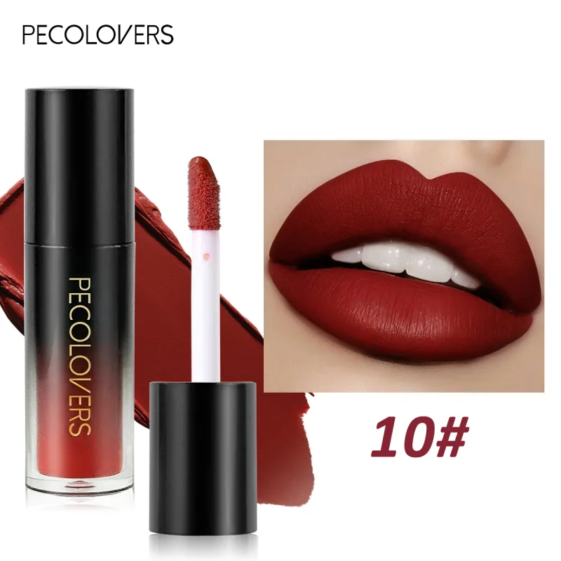 Πολλαπλών χρωμάτων Matte Velvet Lip Gloss Αδιάβροχο Αντικολλητικό Κύπελλο λείο κραγιόν για εφαρμογή υψηλής απόδοσης χρωμάτων