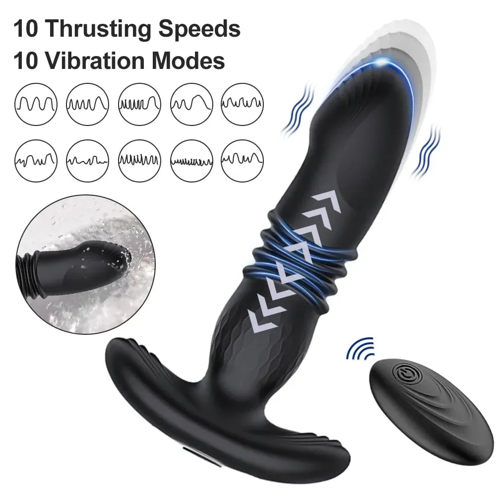 APP Control Vibrator Τηλεσκοπικό δονούμενο πρωκτικό βύσμα τηλεχειριστήριο σεξουαλικό παιχνίδι για ενήλικες Πρωκτικό Dildo Αρσενικό μασάζ προστάτη Πρωκτικό βύσμα