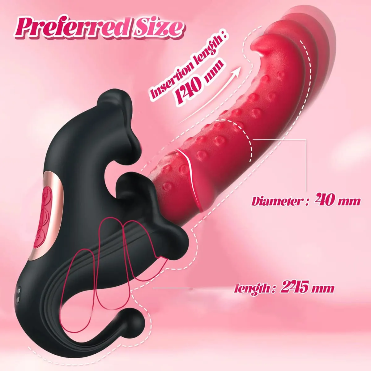 4 ΣΕ 1 Licking Thrusting Vibrator G Spot Clitoral Stimulator Μασάζ κόλπου Rabbit Vibrator Γυναικείο σεξουαλικό παιχνίδι για θηλή και πρωκτικό κλειτορίδα — image 6