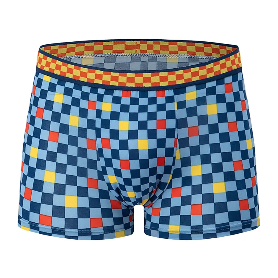 4/5piece Men's Colorful Patterned Fashionable Casual Boxer Shorts Loose And Comfortable Oversized Underwear Elastic Waist Shorts