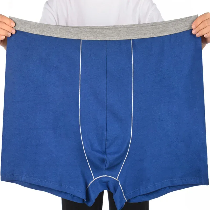 Man Underwear High Waist Cotton Loose 200KG Plus Size 10XL 12XL 13XL Boxers Male Elastic Oversized Red Blue Underpants Pantie