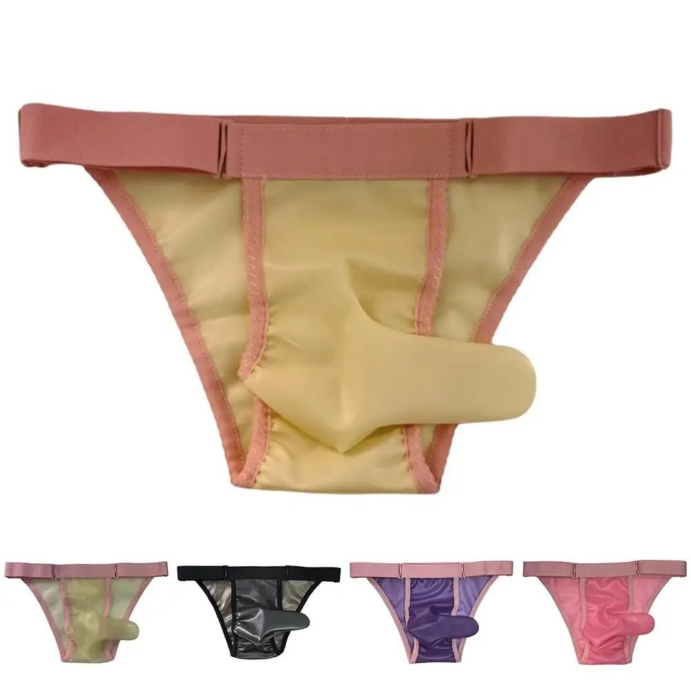 DJ Club Show Latex Underpants Costume Show Brand New Condition Comfortable Fit Fitted T-Briefs For Costume Events