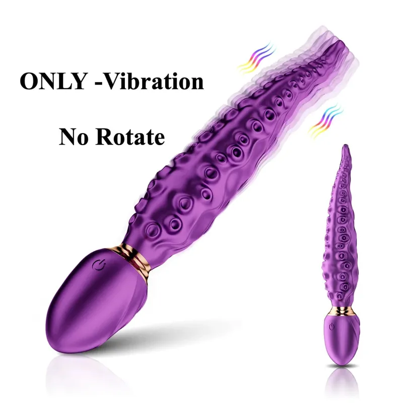 360° Rotation Vibrating Monster Dildo Octopus Tentacle G-Spot Clitoris Vibrators Nipple Stimulation Adult Sex Toys Women