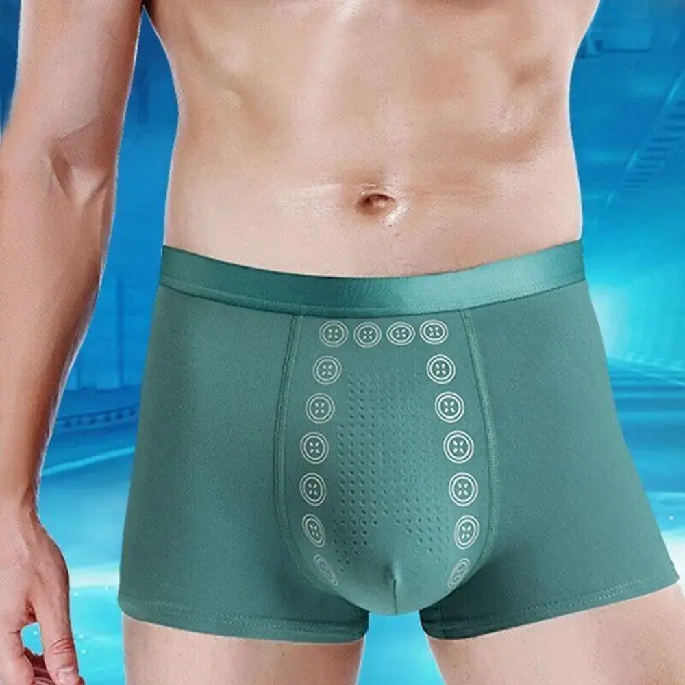 Sous-vêtements pour hommes en Polyester fibre extensible thérapie magnétique boxers pour hommes slips confortables pour un usage décontracté