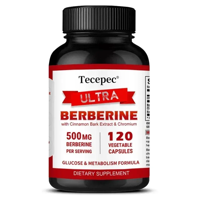 Berberine HCl 500mg Capsules na may Ceylon Cinnamon Support Metabolism Cholesterol Cardiovascular GI at Daily Immune Wellness