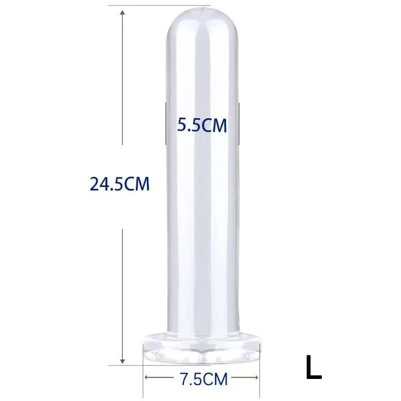 24.5cm Long Clear Jelly Smooth Surface Strapon Anal Dildos Straight ButtPlug TPE Dildo Anal Plug Intimate Sex Toys For Couples