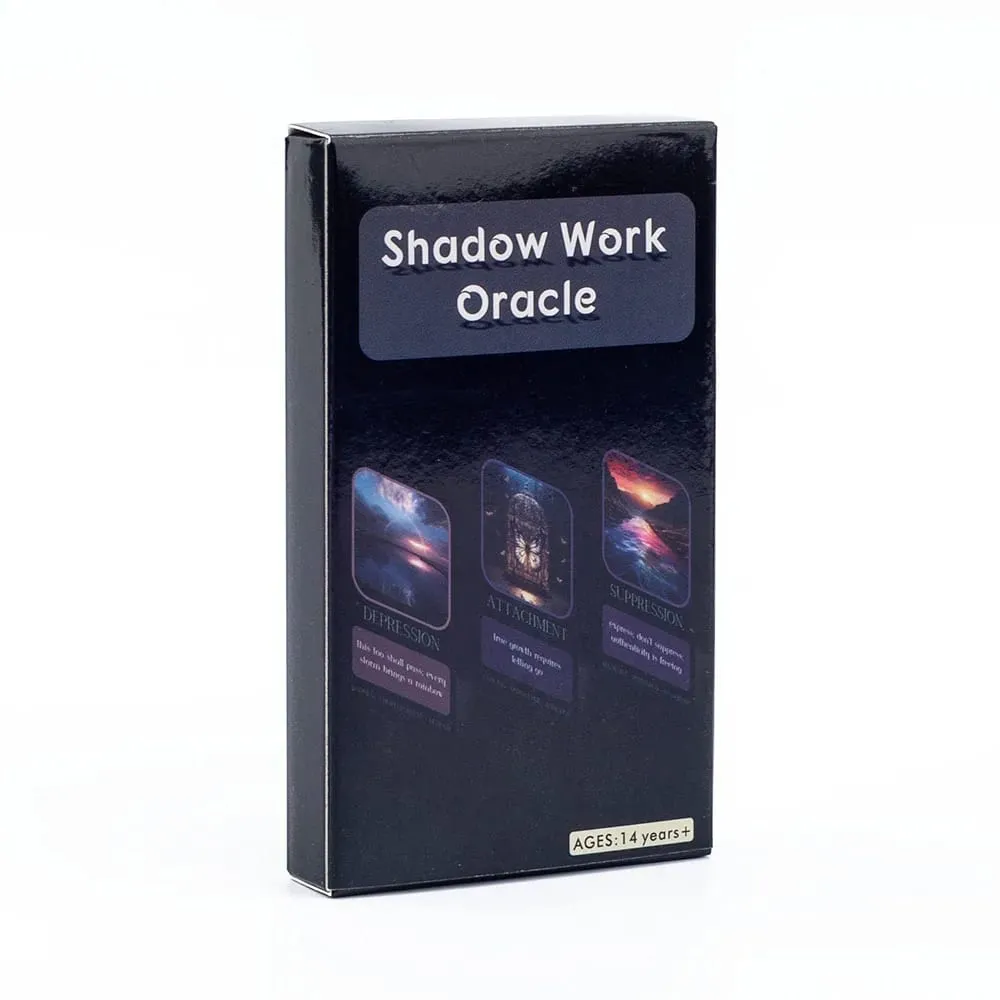 Shadow Work Oracle למסיבה משפחתית חפיסת משחק Fortune Borad באיכות גבוהה עם 33 כרטיסי חיזוי אנגליים 10.3*6.1 ס"מ