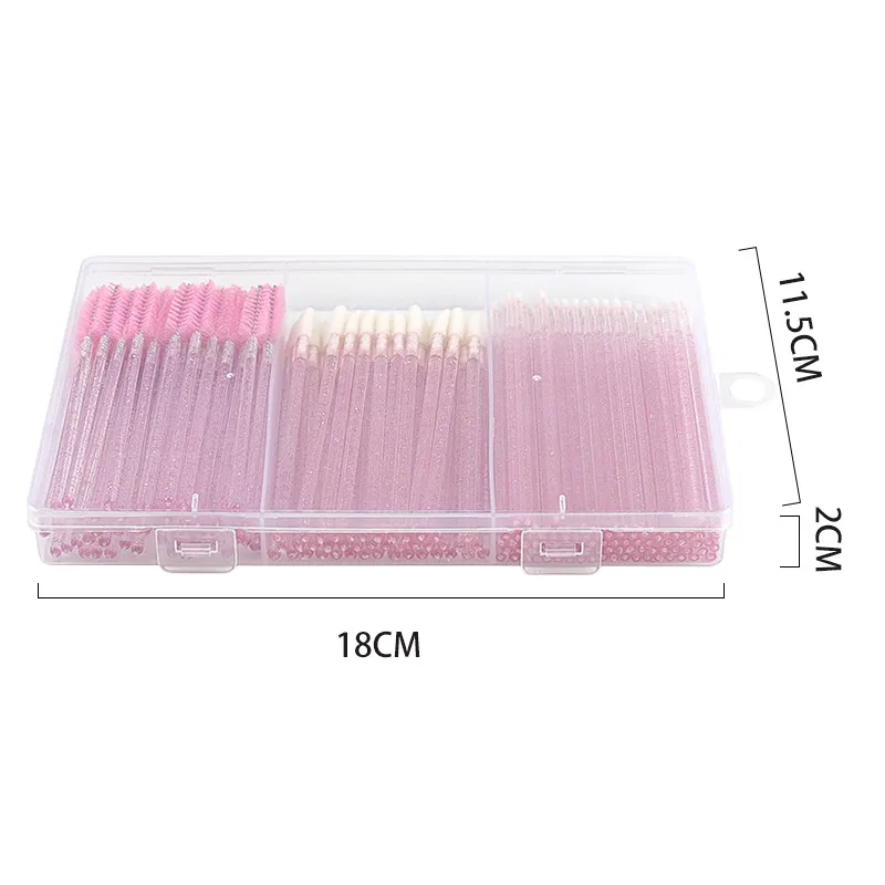 1/90/200/300 Pcs Eyelash Makeup Brush Set Silicone Eyebrow Brushes Micro Cotton Stick Lip Gloss Swab Eyelashes Extension Tools