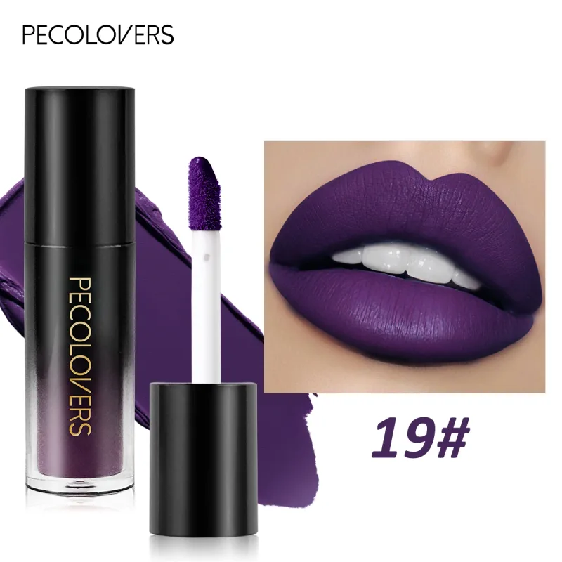 Πολλαπλών χρωμάτων Matte Velvet Lip Gloss Αδιάβροχο Αντικολλητικό Κύπελλο λείο κραγιόν για εφαρμογή υψηλής απόδοσης χρωμάτων