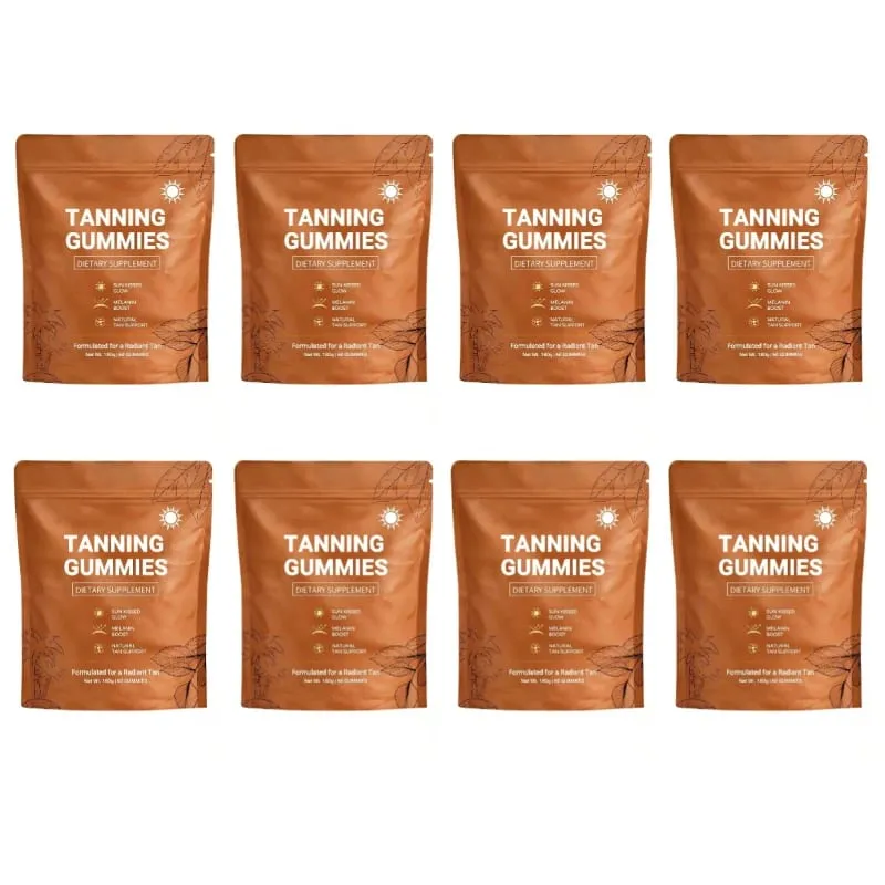 Tanning Gummies para sa Babae Walang Sunless Bronzing Glow Support Vegan Sugar-Free Non-GMO Astaxanthin at Lycopene 60 Count