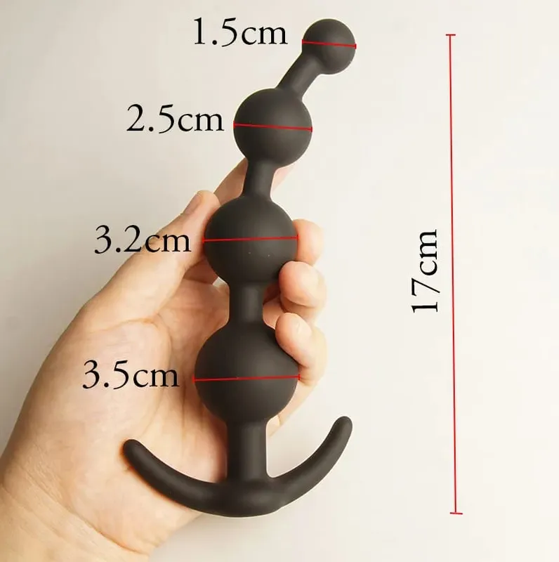 Πρωκτικές χάντρες Μπάλες Long Dildo Προπόνηση σιλικόνης Πρωκτός κώλο αλλά πισινό βύσμα πρωκτικό πισινό βύσμα Buttplug σεξουαλικά παιχνίδια Analsex Προστάτης