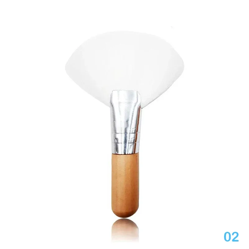 Mini Fan Makeup Brushes Facial Powder Foundation Blusher Concealer Brush Cosmetic Tools Synthetic Fiber Fan Brushes