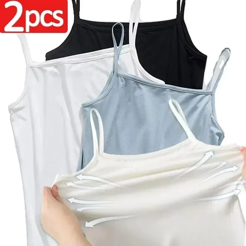 Basic Camisoles Γυναικείες Crop Tops Αμάνικο πουκάμισο Bralette Μπλούζες μονόχρωμο λουράκι Skinny γιλέκο Γυναικείο τανκ αδυνατίσματος Σουτιέν Εσώρουχα