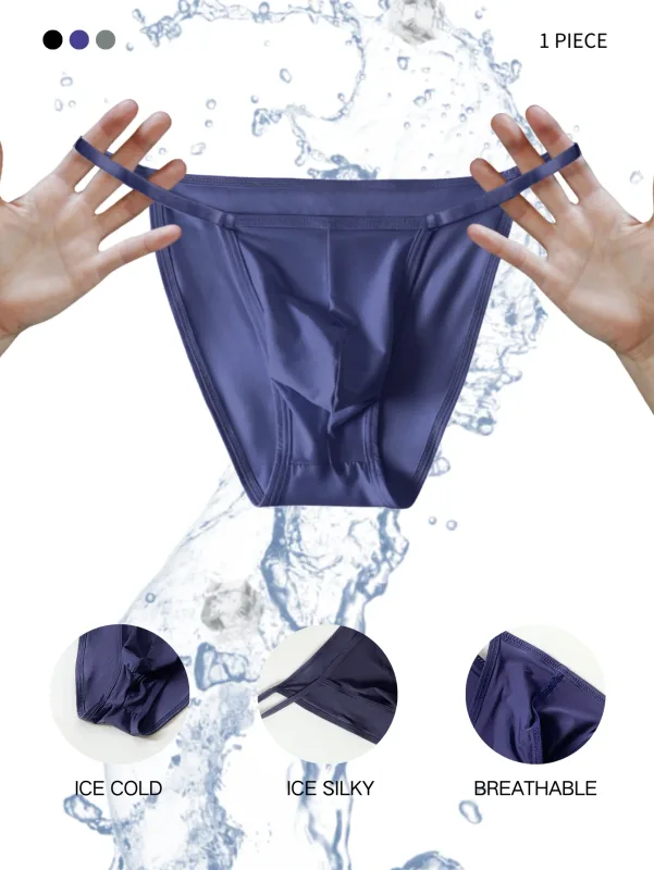 1pc Sexy Men Underwear Briefs Underpants Nylon Quick Dry Men's Briefs Bikini Slip Men's Tanga Briefs Mens Sexy Underwear U Pouch