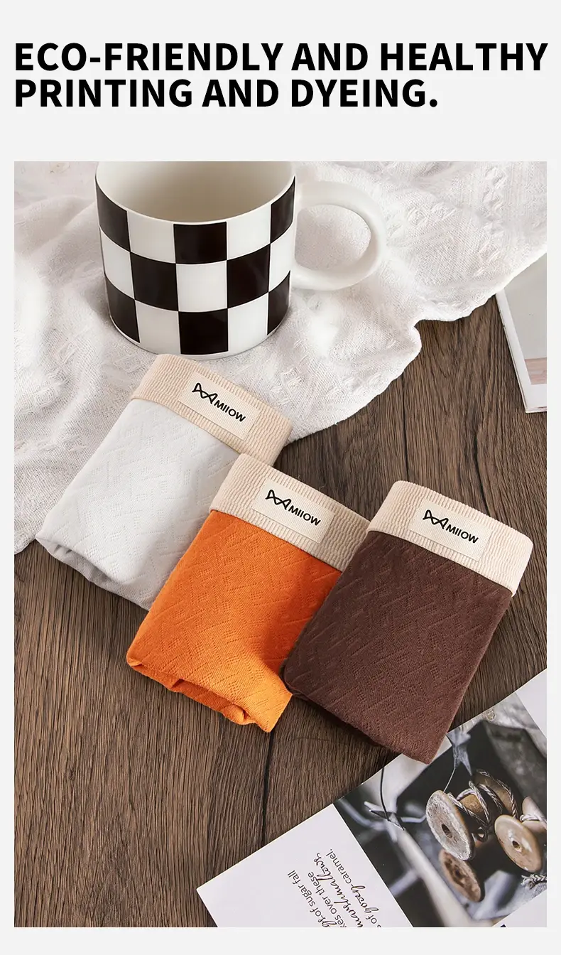 MiiOW 3Pcs Cotton Men Underwear 10A Antibacterial Crotch Men's Panties Breathable Mesh Man Underpants Softness Mens Boxer Briefs
