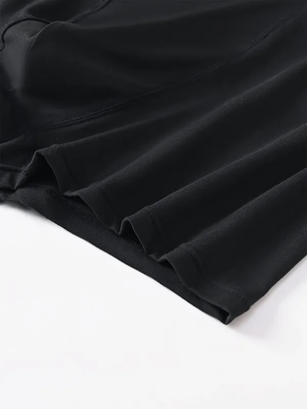 3/10 Piece Set of Men's Underwear Black Color Classic Fashion Men Underpant High Stretch Boxer Shorts Plus Size Teenage Panties