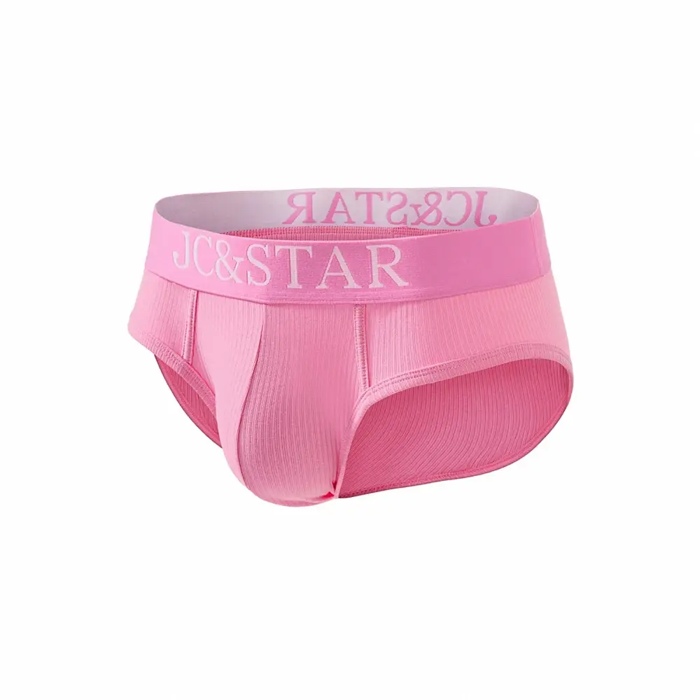 Athletic High Cut Design Sexy Man's Underwear Briefs Underpants Ribbed Cotton Sports Comfort Men Bikini Slip Men's Tanga Briefs