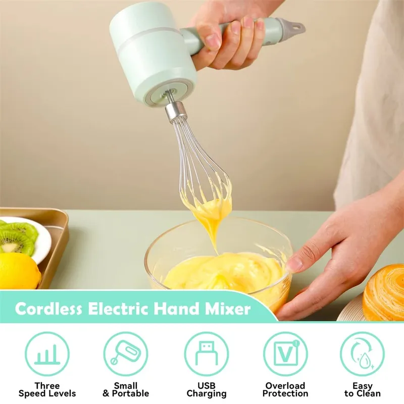 Hordozható turmixgép Mixer Konyhai eszközök Kézi mixer Elektromos Konyhai robotgépek készlet tejhabosító Tojásverő Sütemény dagasztó mixer
