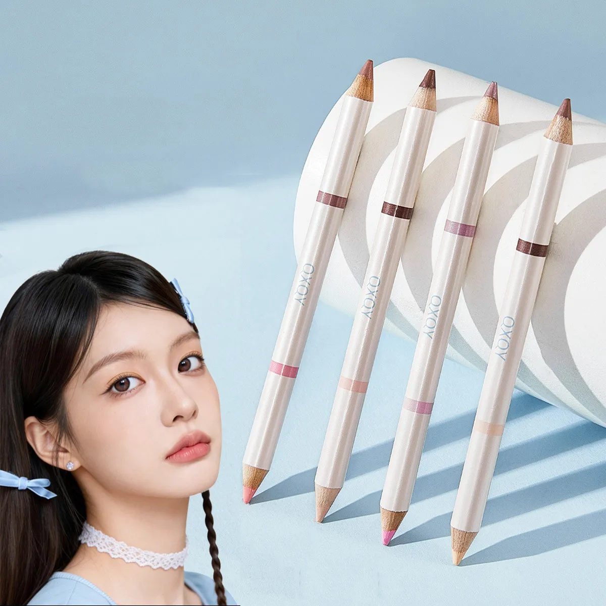 קצה כפול עיפרון Aeyosal Highlighter מט מתחת לעיניים שקית דמעות אניה חץ עט צללית סטיק קוריאני איפור נשים קוסמטיקה