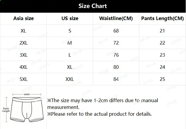 5PCS Random Men's Breathable Boxer Underwear with Colorful Graffiti Patterns Elastic Waistband Trendy and Fashionable Underwear