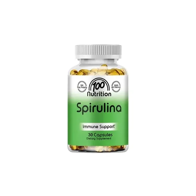 Organic Spirulina 2000 Mg Supplement - Tumutulong sa Detoxification Immune System Cardiovascular Antioxidants B Vitamins