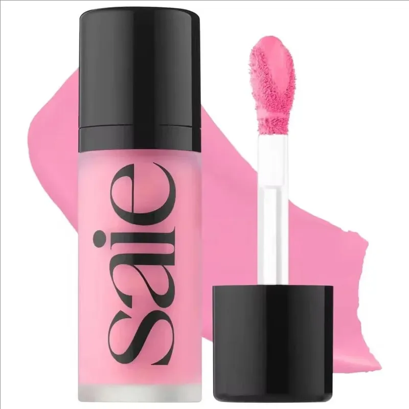 Fashion Saie Glitter Hydration Liquid Powder Blusher Moisturizing Liquid High Gloss Facial Contour Cream Products Makeup