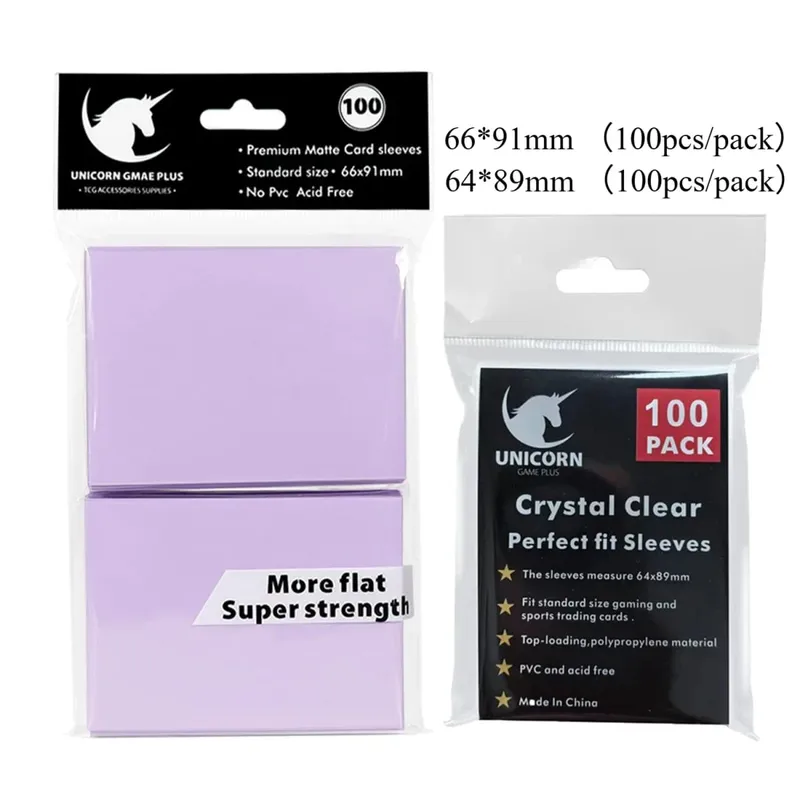 200PCS Card Sleeves Εμπορικές κάρτες Διπλής στρώσης Ματ μανίκια κάρτας τυπικού μεγέθους για Pokemon MTG Baseball Sport Card Game