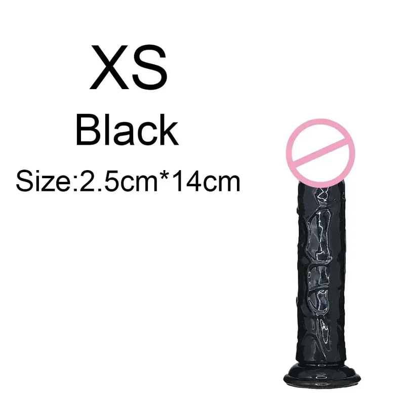 Σούπερ φθηνό 6 μεγεθών Ρεαλιστικό Soft Jelly Dildo Butt Prig βύσματα Παιχνίδι σεξ ενηλίκων για γυναίκες και άνδρες Κολπικός και πρωκτικός αυνανισμός