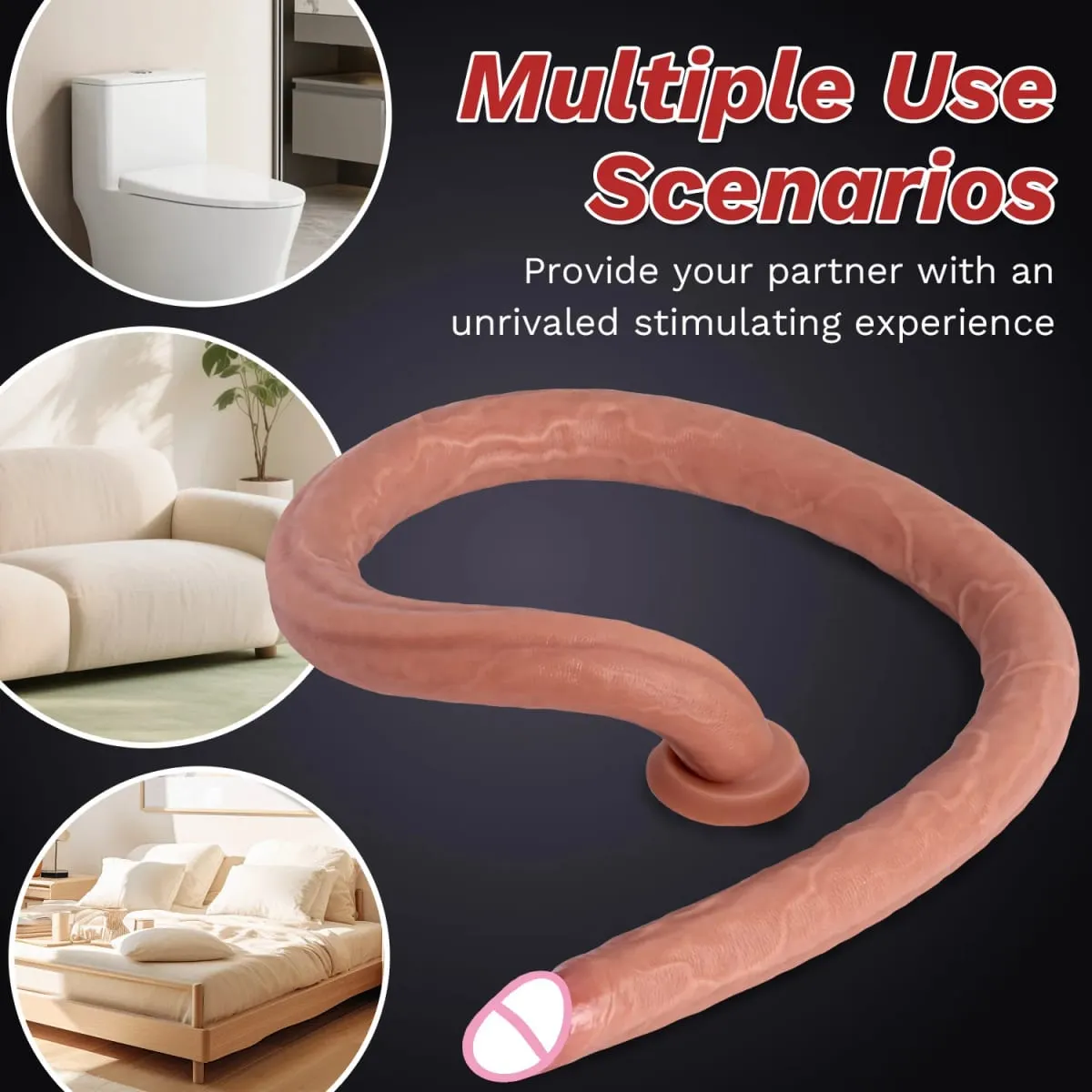 Εξαιρετικά μακρύ ρεαλιστικό Dildos G Spot Διέγερση βαθιάς αφής πέους κόλπος πρωκτικό Dildo Dick Παιχνίδια σεξ ενηλίκων για γυναίκες Ανδρικά βύσματα γλουτών